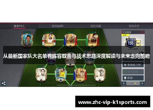 从最新国家队大名单看阵容取舍与战术思路深度解读与未来走向前瞻 从最新国家队大名单看阵容取舍与战术思路深度解读与未来走向前瞻